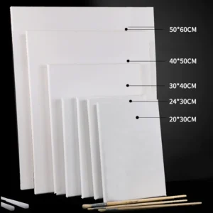 Canvas Frame Canvas Linen Pure Cotton Oil Canvas Canvas Fabric Swatch Acrylic Paint White Frame Oil Painting Tool Belt Fabric Swatch Wholesale
